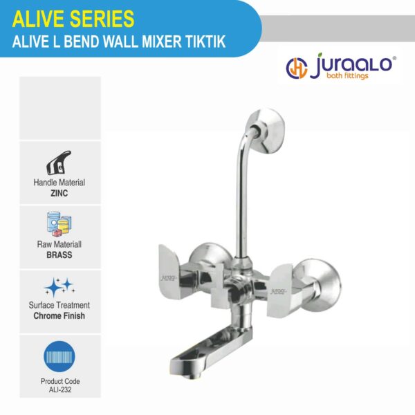 Alive L Bend Wall Mixer Tiktik-2