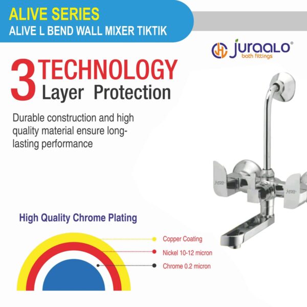 Alive L Bend Wall Mixer Tiktik-3