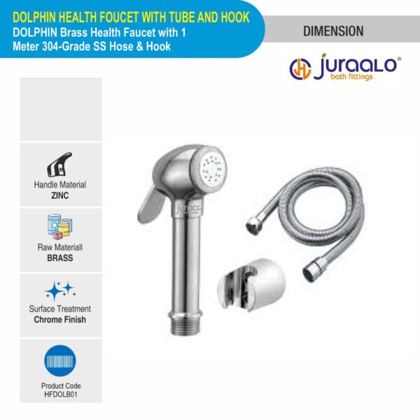 Dolphin Health Faucet with Tube and Hook-2