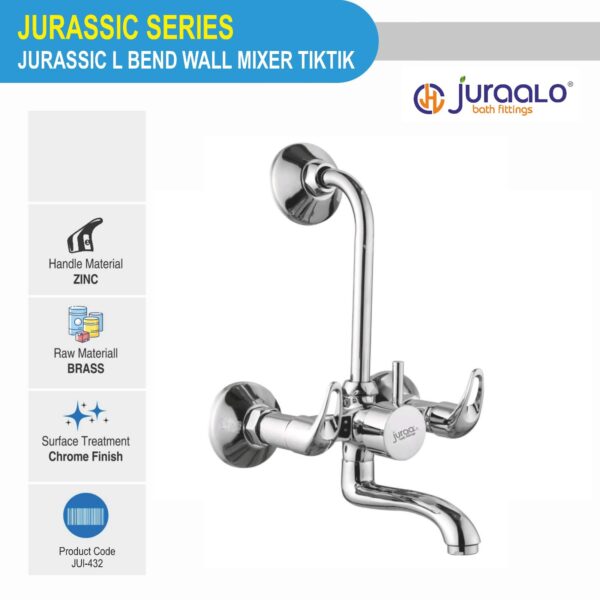 Jurassic L Bend Wall Mixer Tiktik-2